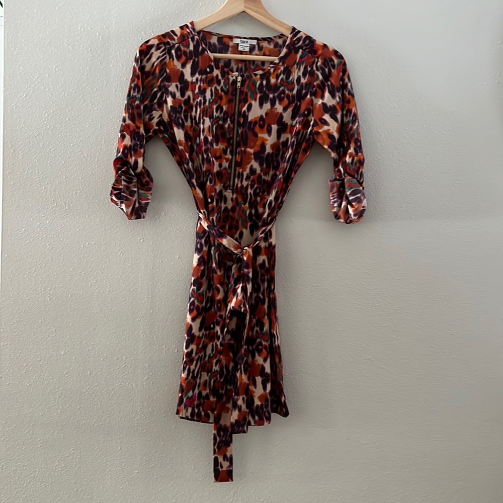 Bar III front zip dress.